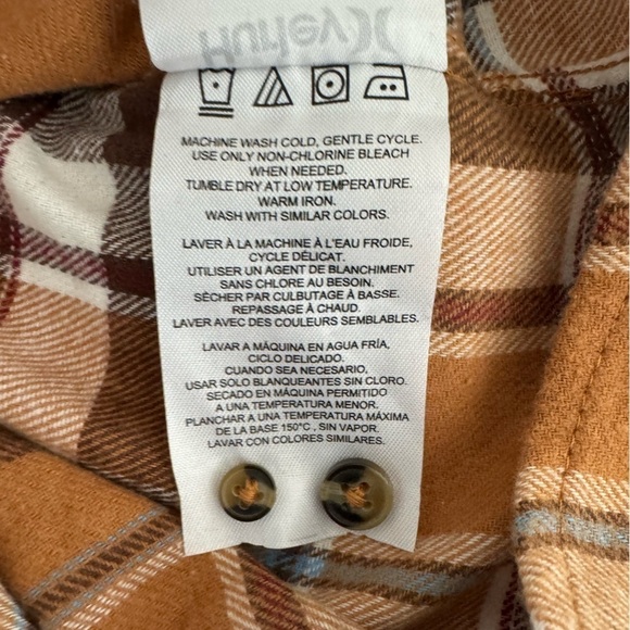 NWOT Hurley “A Road to Nowhere” Plaid Flannel Shirt Men’s Small - Picture 7 of 7